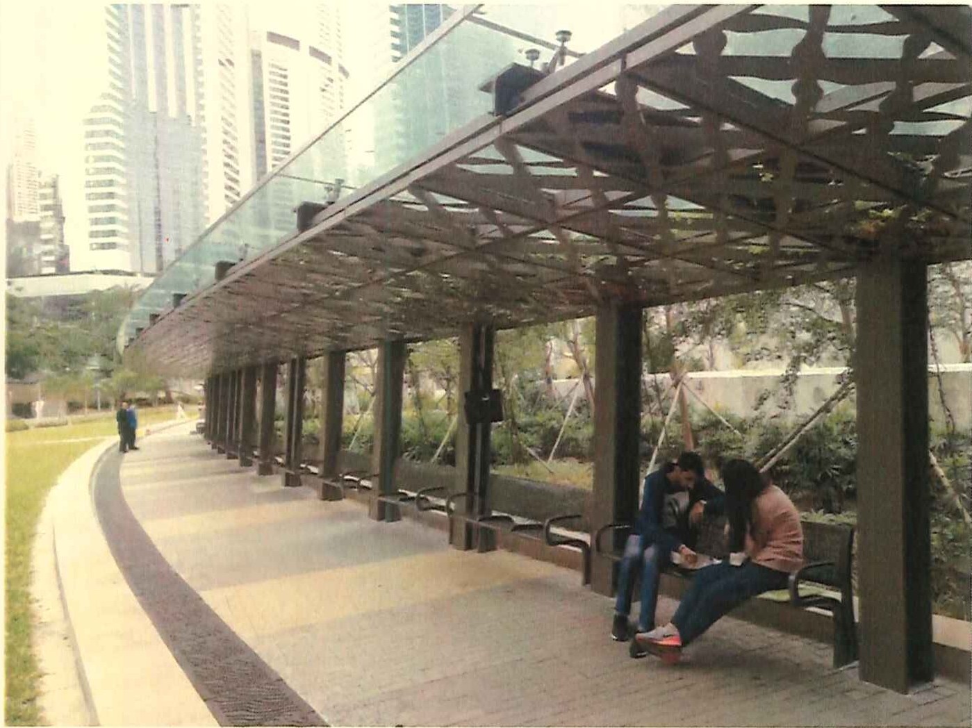 Steel walkway