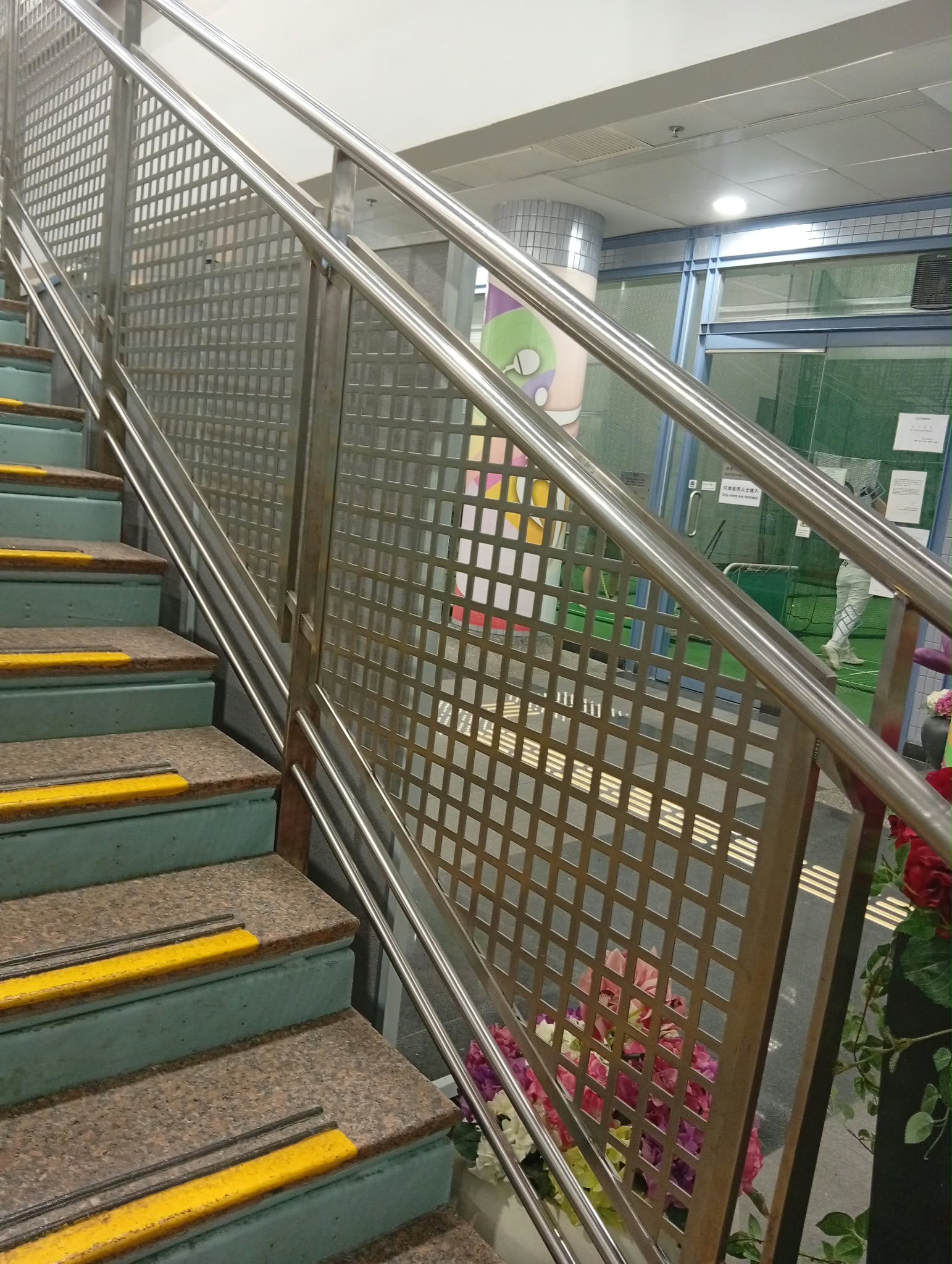 Stainless steel staircase